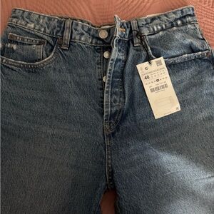 Zara High Rise Women Jeans - Blue
